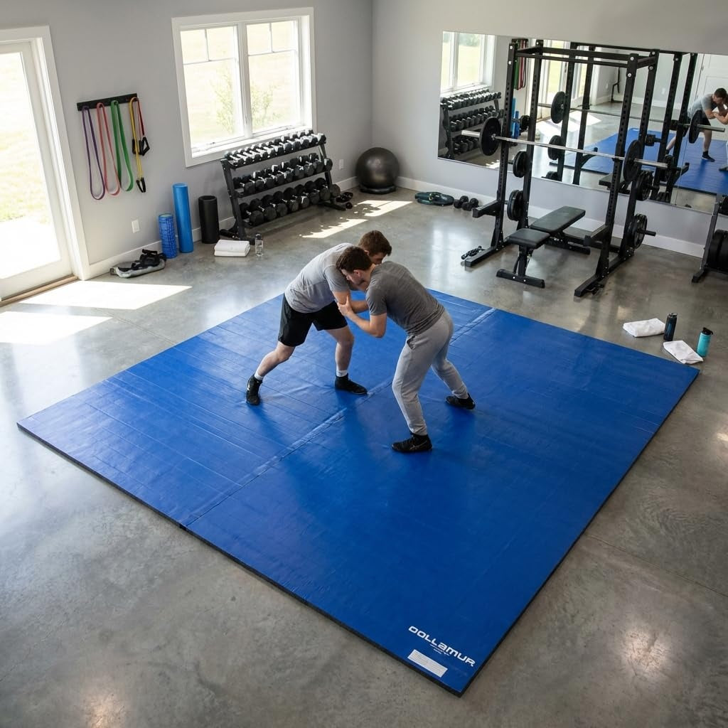 10'x10' BJJ/Jiu Jitsu Mat For Home, Hybrid Tatami, Tapeless