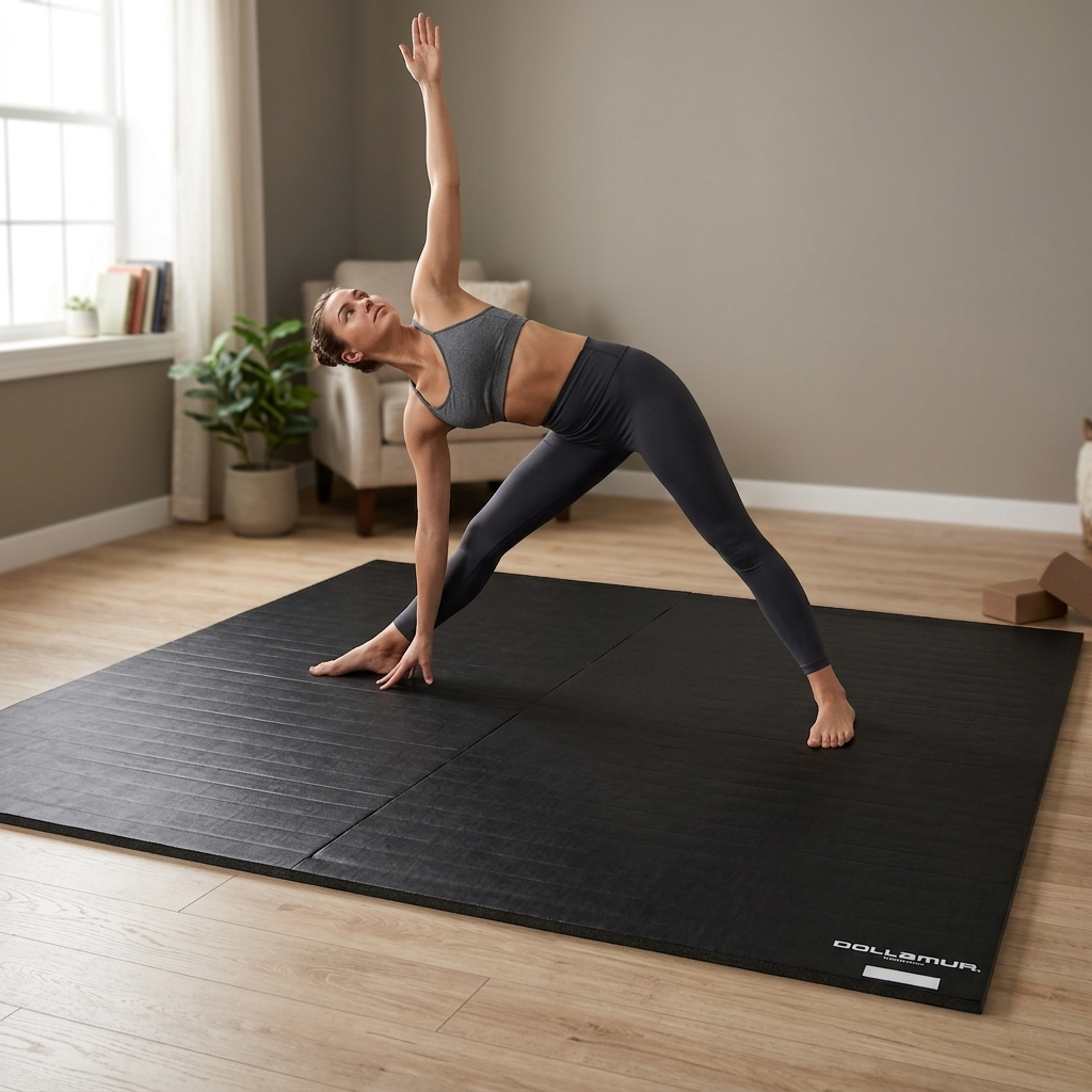10'x10' Workout & Yoga Mat For Home Fitness, Hybrid Tatami