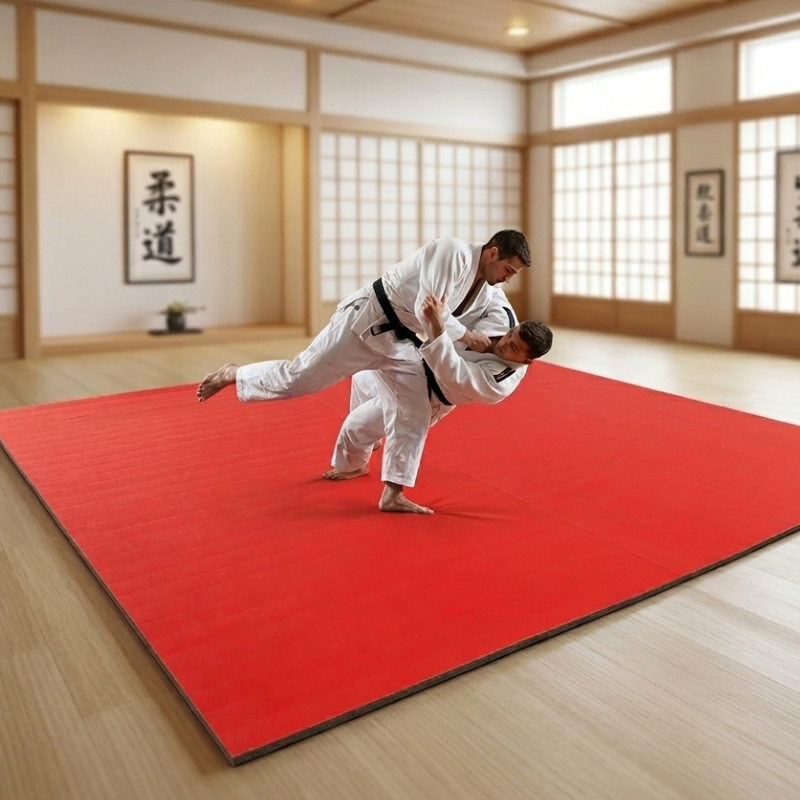 10'x10' Martial Arts Mat for Home, Hybrid Tatami