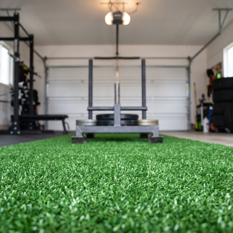 12' x 20' Indoor Fitness Turf Roll for Home Gyms & Sled Work