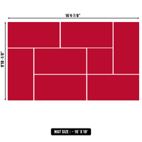 10'x10' to 20'x20' Swain Mats, Hybrid Tatami