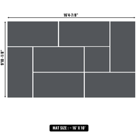 10'x10' to 20'x20' Swain Mats, Hybrid Tatami