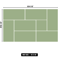 10'x10' to 20'x20' Swain Mats, Hybrid Tatami