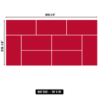 10'x10' to 20'x20' Swain Mats, Hybrid Tatami