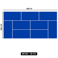 10'x10' to 20'x20' Swain Mats, Hybrid Tatami