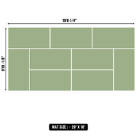 10'x10' to 20'x20' Swain Mats, Hybrid Tatami