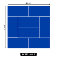 10'x10' to 20'x20' Swain Mats, Hybrid Tatami
