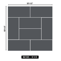 10'x10' to 20'x20' Swain Mats, Hybrid Tatami