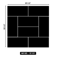 10'x10' to 20'x20' Swain Mats, Hybrid Tatami