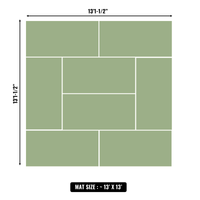 10'x10' to 20'x20' Swain Mats, Hybrid Tatami