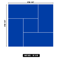 10'x10' to 20'x20' Swain Mats, Hybrid Tatami