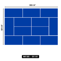 10'x10' to 20'x20' Swain Mats, Hybrid Tatami