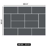 10'x10' to 20'x20' Swain Mats, Hybrid Tatami