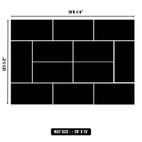 10'x10' to 20'x20' Swain Mats, Hybrid Tatami