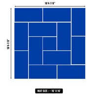 10'x10' to 20'x20' Swain Mats, Hybrid Tatami