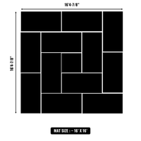 10'x10' to 20'x20' Swain Mats, Hybrid Tatami