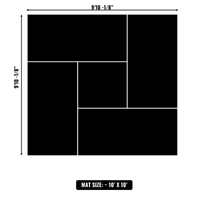 10'x10' to 20'x20' Swain Mats, Hybrid Tatami