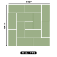 10'x10' to 20'x20' Swain Mats, Hybrid Tatami