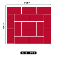 10'x10' to 20'x20' Swain Mats, Hybrid Tatami