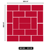10'x10' to 20'x20' Swain Mats, Hybrid Tatami