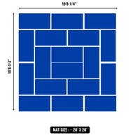 10'x10' to 20'x20' Swain Mats, Hybrid Tatami