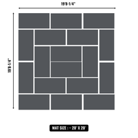 10'x10' to 20'x20' Swain Mats, Hybrid Tatami