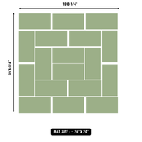 10'x10' to 20'x20' Swain Mats, Hybrid Tatami
