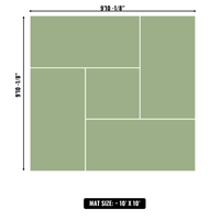 10'x10' to 20'x20' Swain Mats, Hybrid Tatami