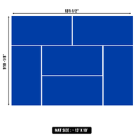 10'x10' to 20'x20' Swain Mats, Hybrid Tatami