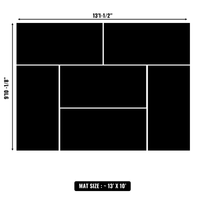 10'x10' to 20'x20' Swain Mats, Hybrid Tatami