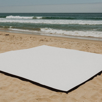 AOJ x Dollamur 10'x10'x1 1/4" Smooth White Mat FLEXI-Connect®
