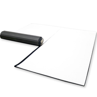 AOJ x Dollamur 10'x10'x1 1/4" Smooth White Mat FLEXI-Connect®