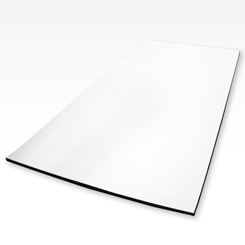 AOJ x Dollamur 5'x10'x1 1/4" Smooth White Mat