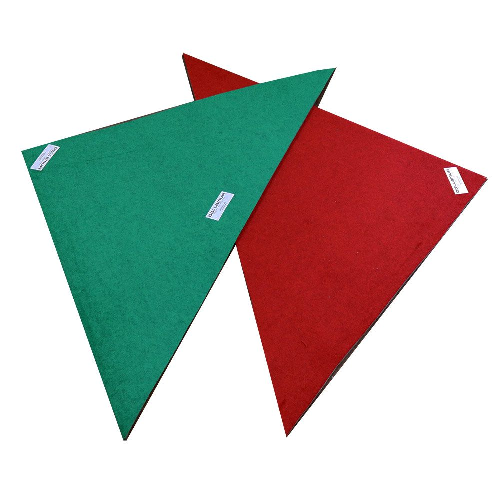 Coaches Area Mat Protectors -Red & Green