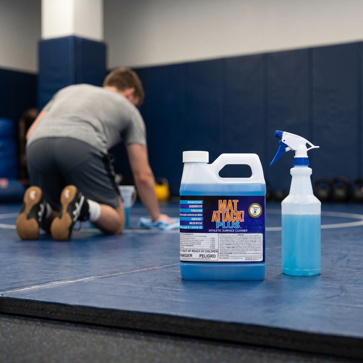 Mat Attack! PLUS® Surface Disinfectant & Cleaner -Quart or Gallon