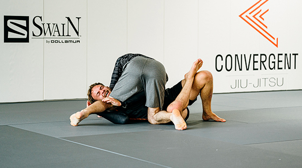 Convergent Jiu Jitsu in Covington, LA entrusted its buildout to Swain Mats on a spring floor and custom Dollamur wall pads
