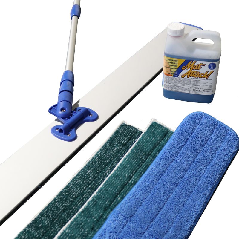 Dollamur Mop Kit with Mat Attack! Cleaner