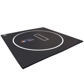 10'x10'x1-1/4" FLEXI-Roll® Wrestling Mat w/Circle - More Colors