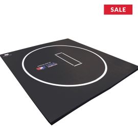 10'x10'x1-1/4" FLEXI-Roll® Home Wrestling Mat w/Circle - More Colors
