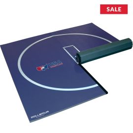 Home Wrestling Mat - 10' x 10' x 1-1/4" FLEXI-Connect® w/ Circle - More Colors
