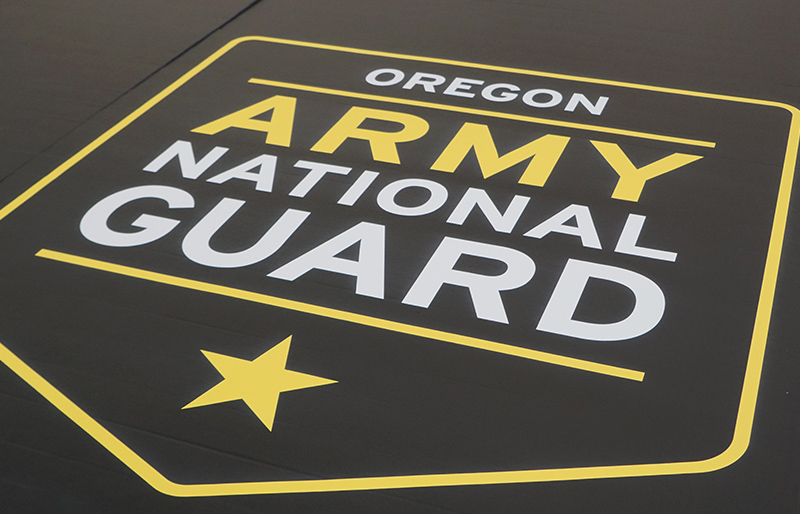 Custom Wrestling Mat Made by Dollamur for Oregon US Army National Guard