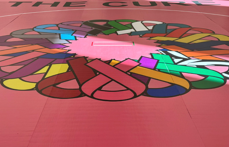 Custom Wrestling Mat for The Cure Made by Dollamur