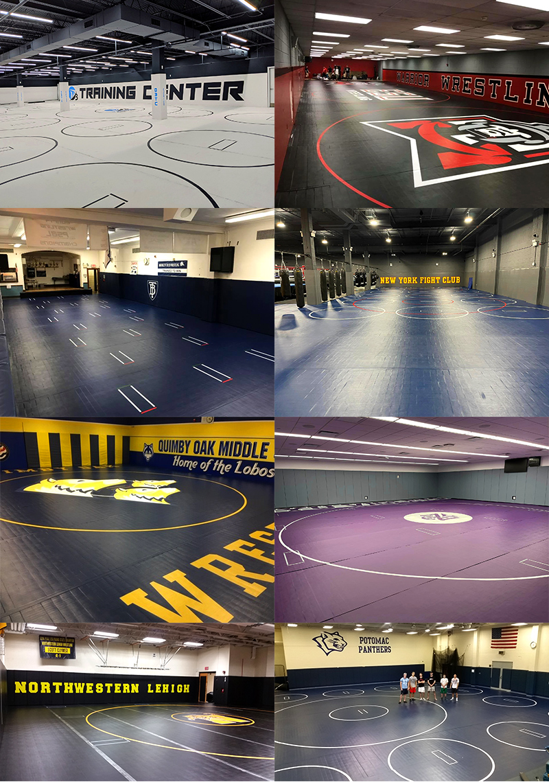 Custom Wrestling Room Made by Dollamur for Lynchburg Wrestling